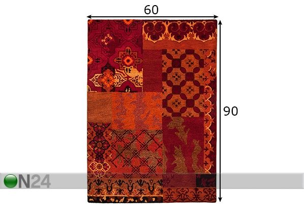Vaip Fauna 60x90 cm mõõdud