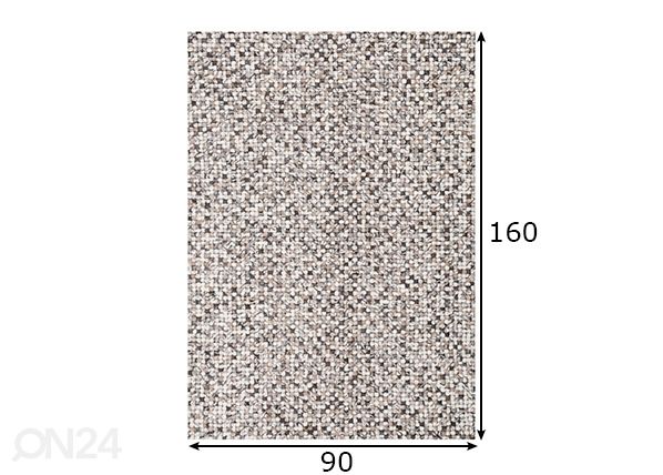 Vaip Felty 90x160 cm mõõdud