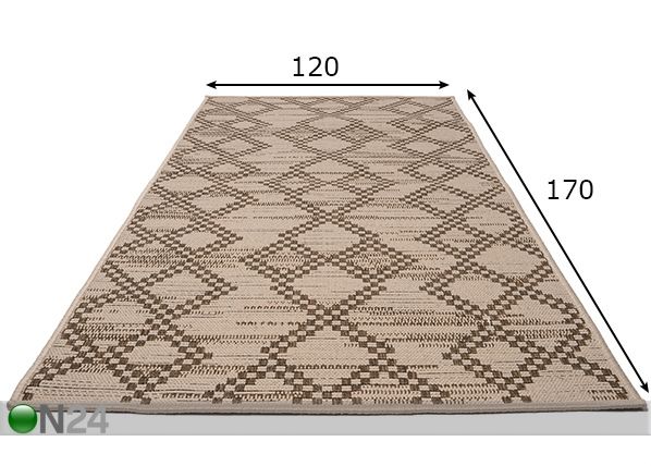 Vaip Flat 120x170 cm mõõdud