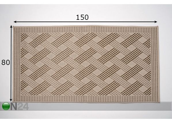 Vaip Flat 80x150 cm mõõdud