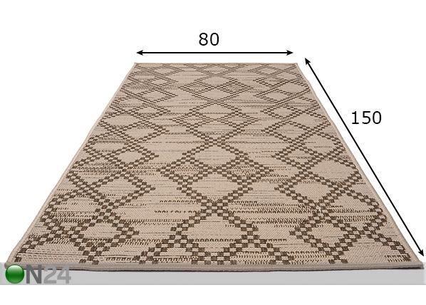 Vaip Flat 80x150 cm mõõdud