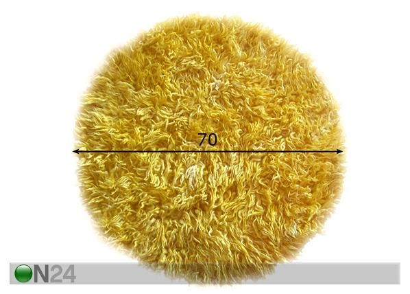 Vaip Flokati Ø 70 cm mõõdud
