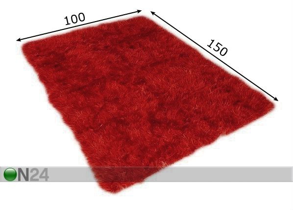 Vaip Flokati 150x100 cm mõõdud