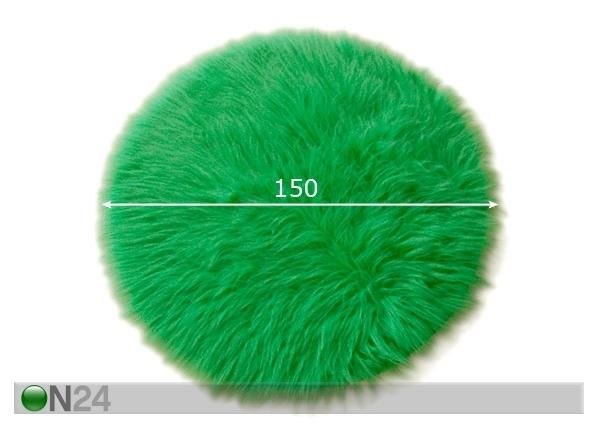Vaip Flokati Fluffy Ø 150 cm mõõdud