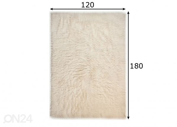 Vaip Flokos 120x180 cm mõõdud