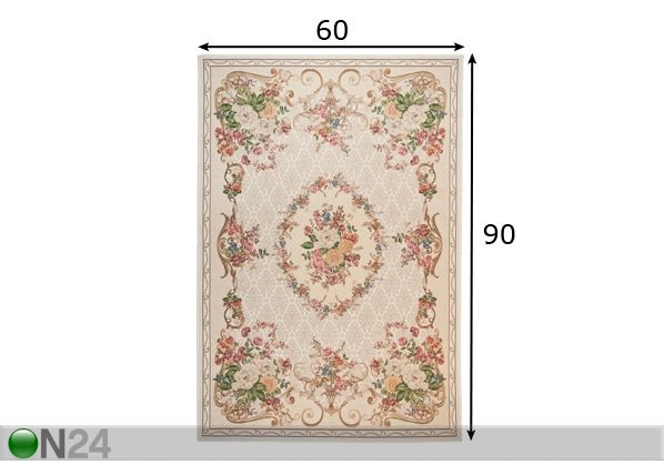 Vaip Flomi Florence 60x90 cm mõõdud