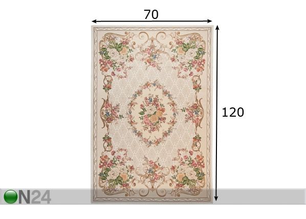 Vaip Flomi Florence 70x120 cm mõõdud