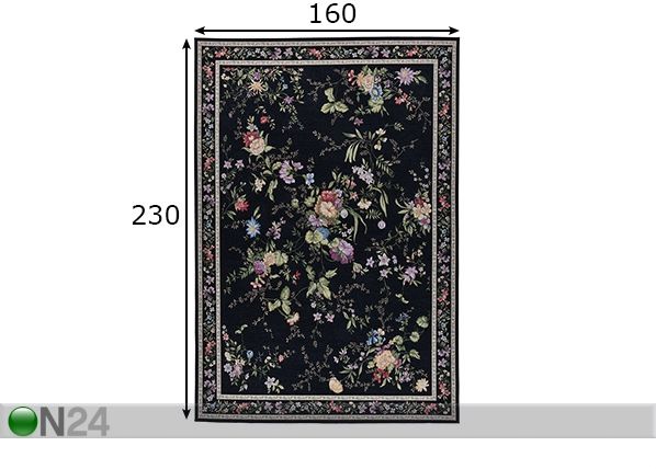 Vaip Flomi Sagrini 160x230 cm mõõdud