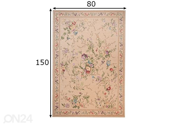 Vaip Flomi Sagrini 80x150 cm mõõdud