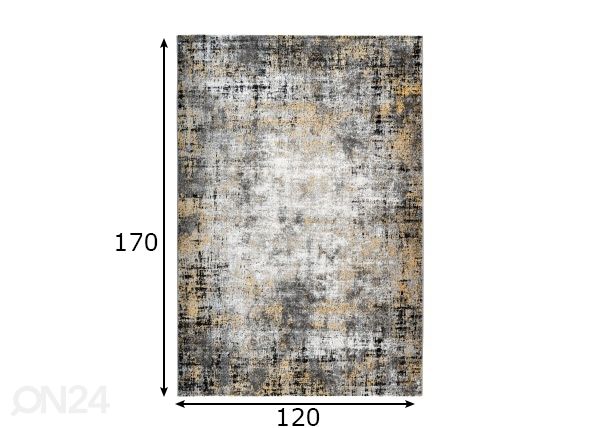 Vaip Funky Yellow 120x170 cm mõõdud