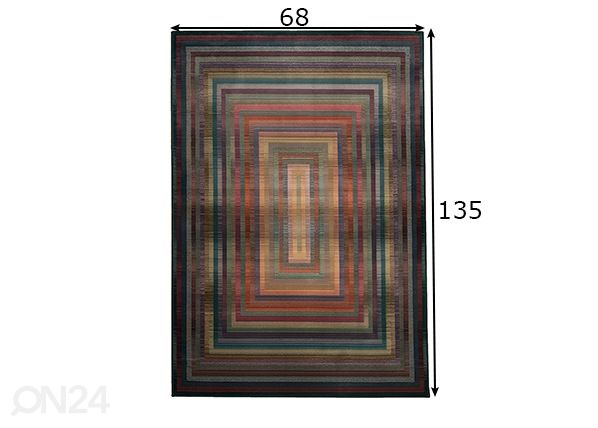 Vaip Gabiro 68x135 cm mõõdud