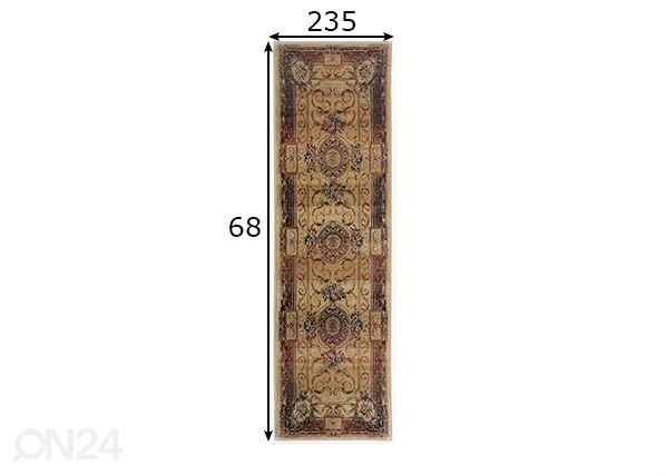 Vaip Gabiro 68x235 cm mõõdud