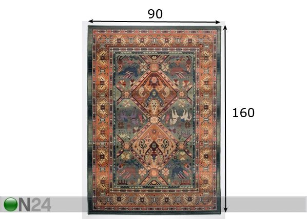 Vaip Gabiro 90x160cm mõõdud