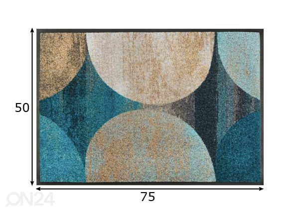 Vaip Galaxia 50x75 cm mõõdud