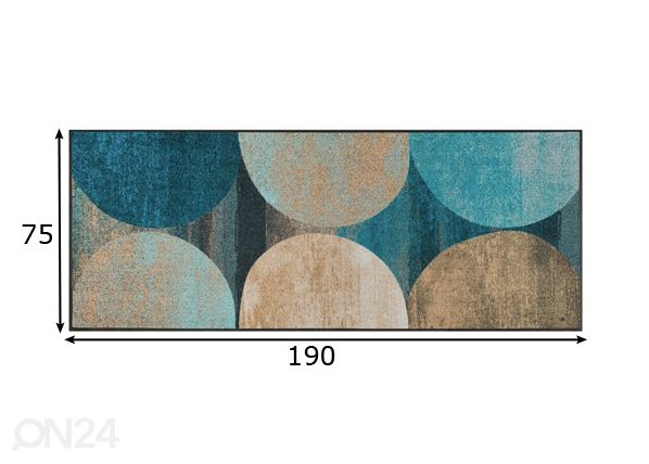 Vaip Galaxia 75x190 cm mõõdud