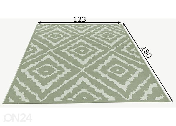 Vaip Garden Pattern 123x180cm mõõdud