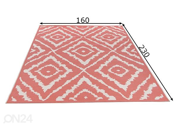Vaip Garden Pattern 160x230cm mõõdud