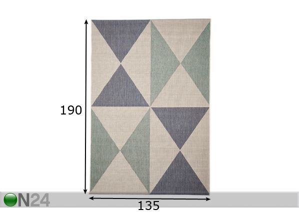 Vaip Geo 135x190 cm mõõdud