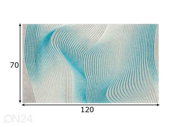 Vaip Graphic Lines 70x120 cm mõõdud