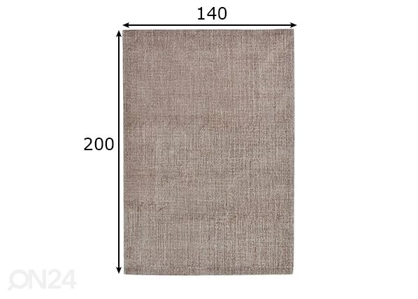 Vaip Groove 140x200 cm mõõdud