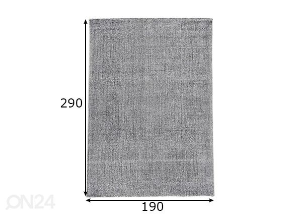 Vaip Groove 190x290 cm mõõdud