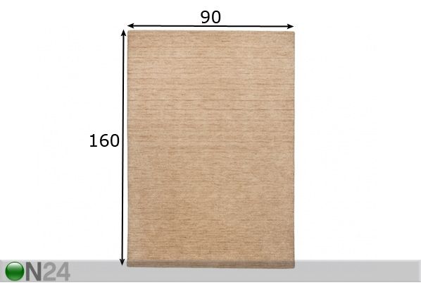 Vaip Haltu 90x160 cm mõõdud