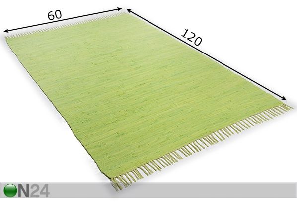 Vaip Happy Cotton 60x120 cm, heleroheline mõõdud