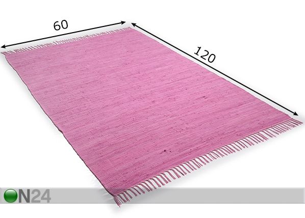 Vaip Happy Cotton 60x120 cm, lilla mõõdud