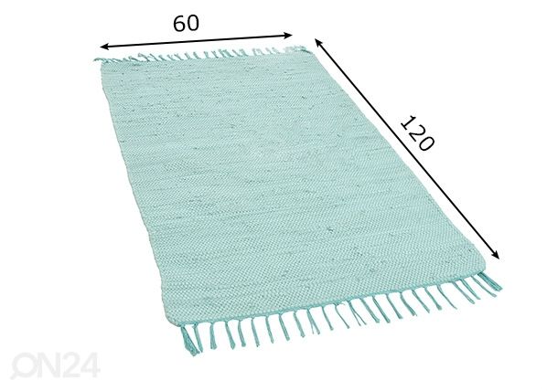 Vaip Happy Cotton 60x120 cm, münt mõõdud