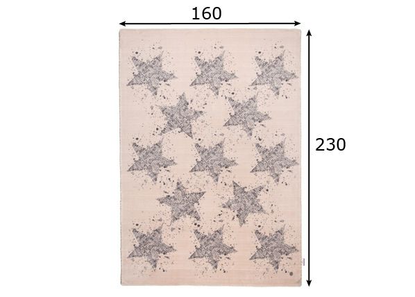 Vaip Happy Stars 160x230 cm mõõdud