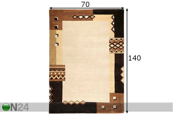 Vaip Harmony 70x140 cm mõõdud