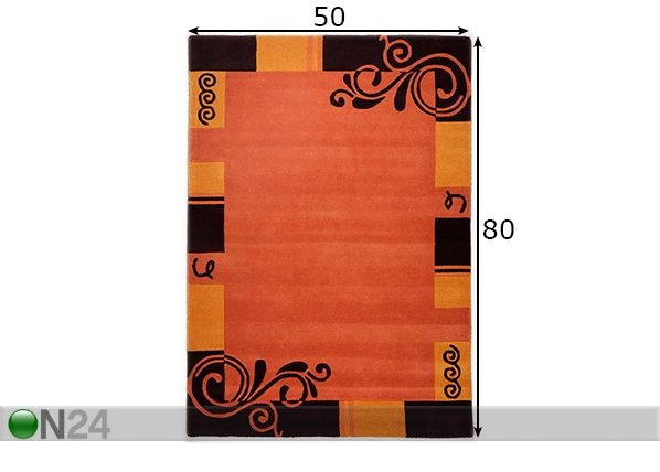 Vaip Hawai 50x80 cm mõõdud