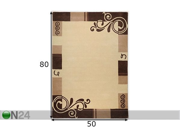 Vaip Hawai 50x80 cm mõõdud