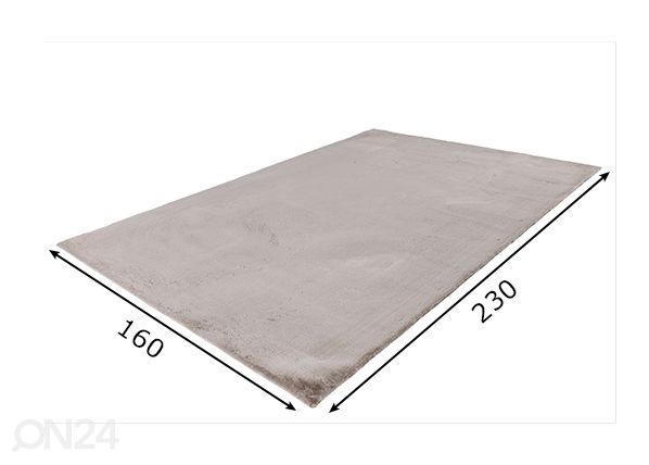 Vaip Heaven Taupe 160x230 cm mõõdud
