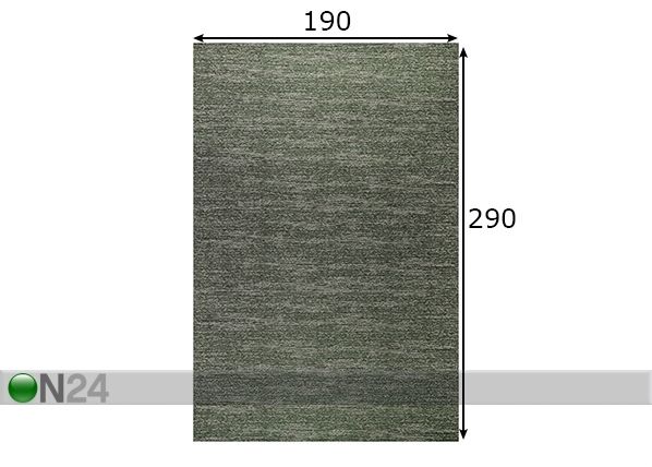 Vaip Heritage Cloud 190x290 cm mõõdud
