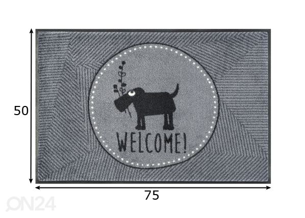 Vaip Herr Just Welcome 50x75 cm mõõdud