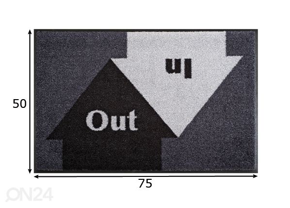 Vaip In & Out 50x75 cm mõõdud