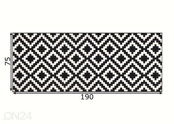 Vaip Kalmar 75x190 cm mõõdud