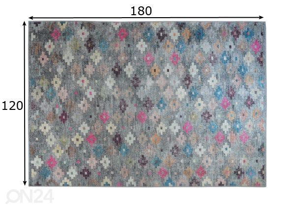 Vaip Konia Multi 120x180 cm mõõdud