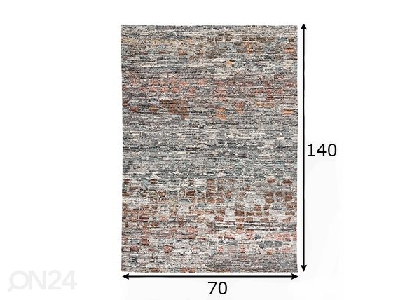 Vaip Lhasa, 70x140 cm multi mõõdud