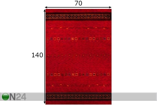 Vaip Lori Dream Gold 70x140 cm mõõdud
