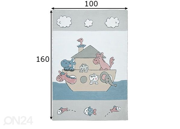 Vaip Maui 100x160 cm mõõdud
