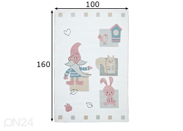 Vaip Maui 100x160 cm mõõdud