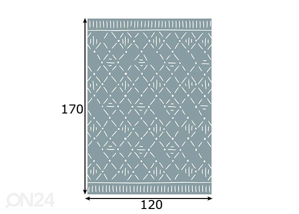 Vaip Maya 120x170 cm mõõdud