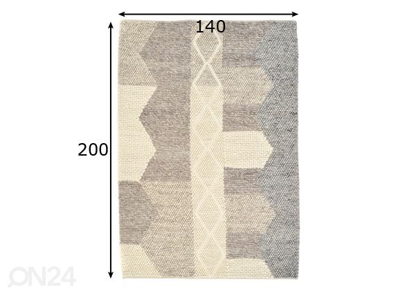 Vaip Merak 140x200 cm mõõdud
