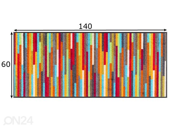 Vaip Mikado Stripes 60x140 cm mõõdud