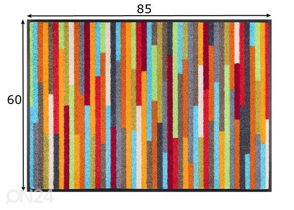 Vaip Mikado Stripes 60x85 cm mõõdud
