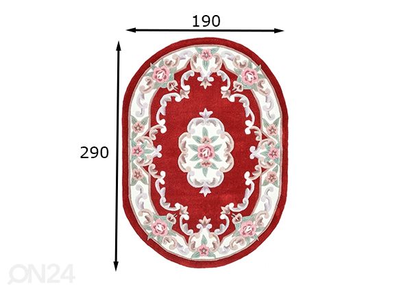 Vaip Ming 190x290 cm mõõdud
