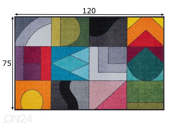 Vaip Momix 75x120 cm mõõdud