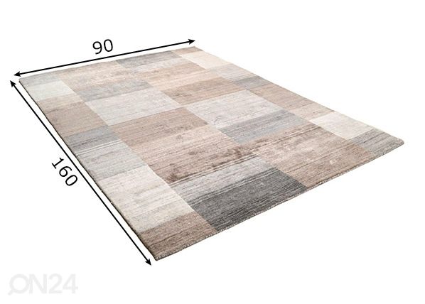 Vaip Montana Luxury 90x160 cm mõõdud